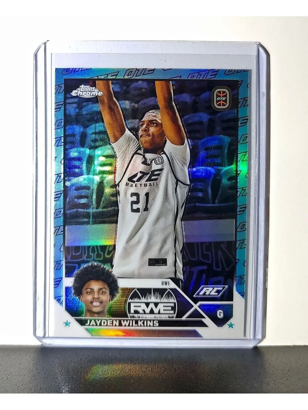 Jayden Wilkins Rookie OTE Refractor 2023-24 Topps Chrome Overtime #60 RWE